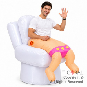DISFRAZ INFLABLE INODORO ADULTO 1,90 MT